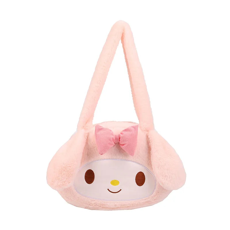 Sanrio Plush Cinnamoroll My Melody Kuromi Tote Shoulder Bag My Melody 28cm Anime - Tophatter Daily Deals