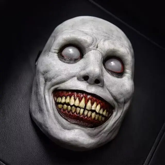 Halloween Mask Latex Smiley Demon Full Face Horror Party 1pcs White - Tophatter Daily Deals