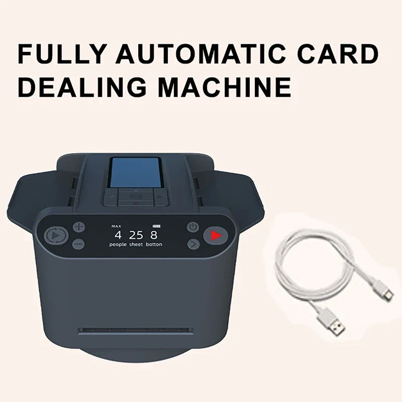 360° Rotating Automatic Card Shuffle Dealer Machine 2 In 1 Playing Cards Shuffling Dealing Tool Party Games Poker Device - Tophatter Daily Deals
