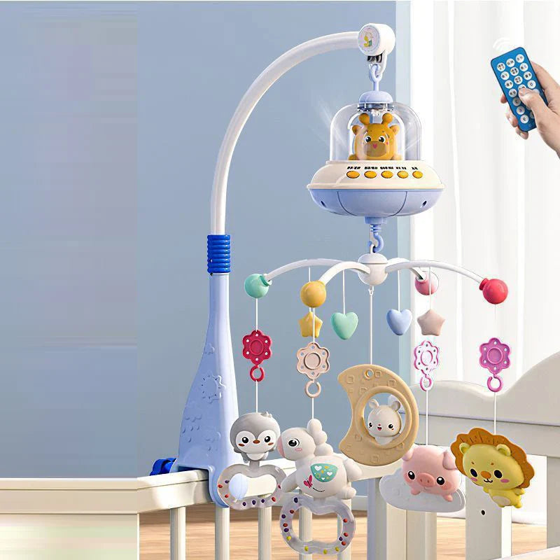 Musical Crib Mobile Newborn Sensory Toys Light Projector - Tophatter Daily Deals