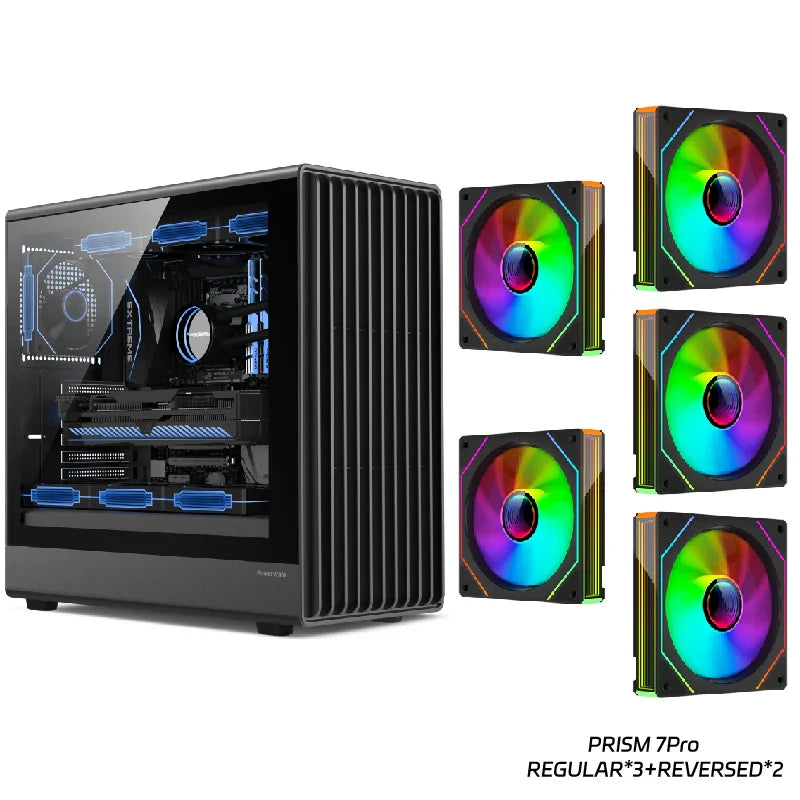 PC Case Glass Side ATX M ATX ITX Support 360mm Radiator G3 7Prox5 - Tophatter Daily Deals