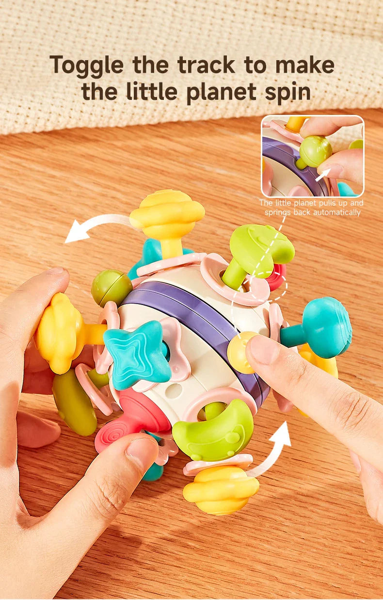 Baby Teether Rattle Hand Grip Sensory Ball Toy Newborn - Tophatter Daily Deals