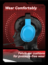 Gaming Headset Wired Lightweight With Omnidirectional Mic - Tophatter Daily Deals