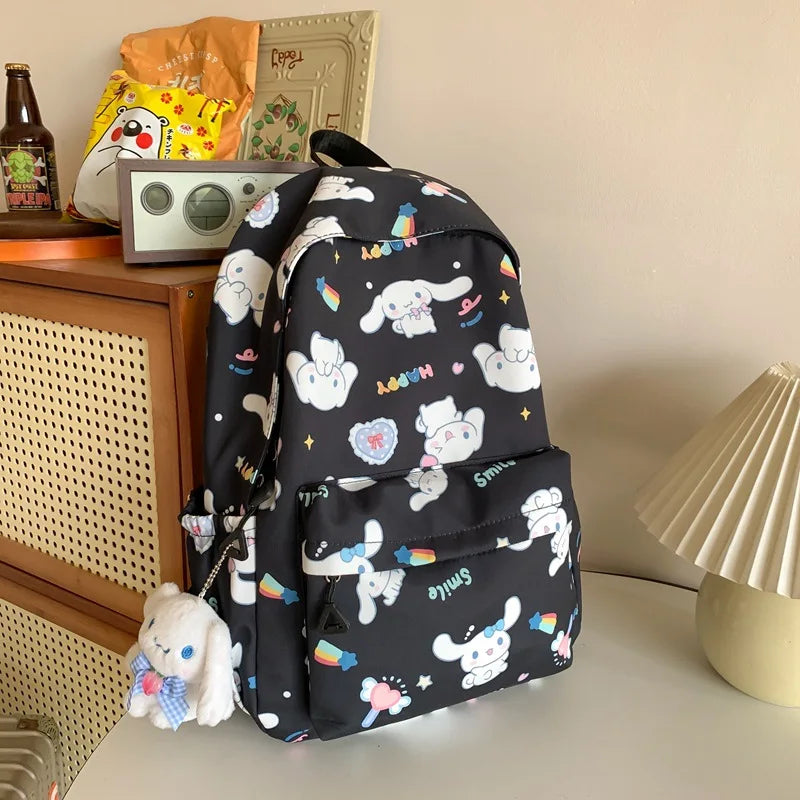 Sanrio Cinnamoroll Kawaii Backpack Black Anime - Tophatter Daily Deals