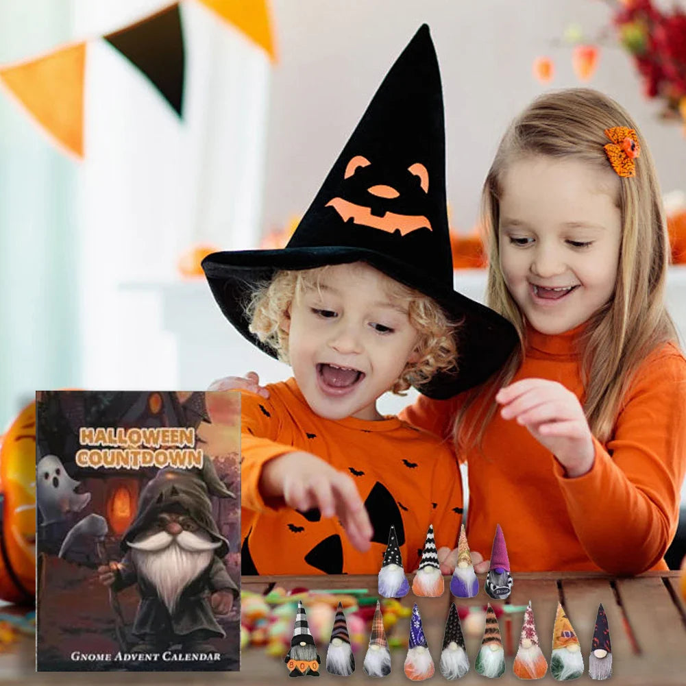 Halloween Gnome Advent Calendar Two Panel Countdown 2025 - Tophatter Daily Deals