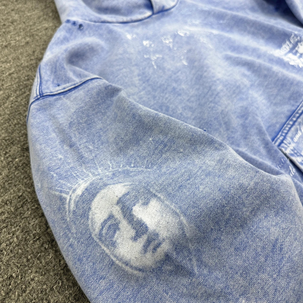 Oversized Men's Hooded Sweatshirt - Washed Cotton Street - Tophatter Daily Deals