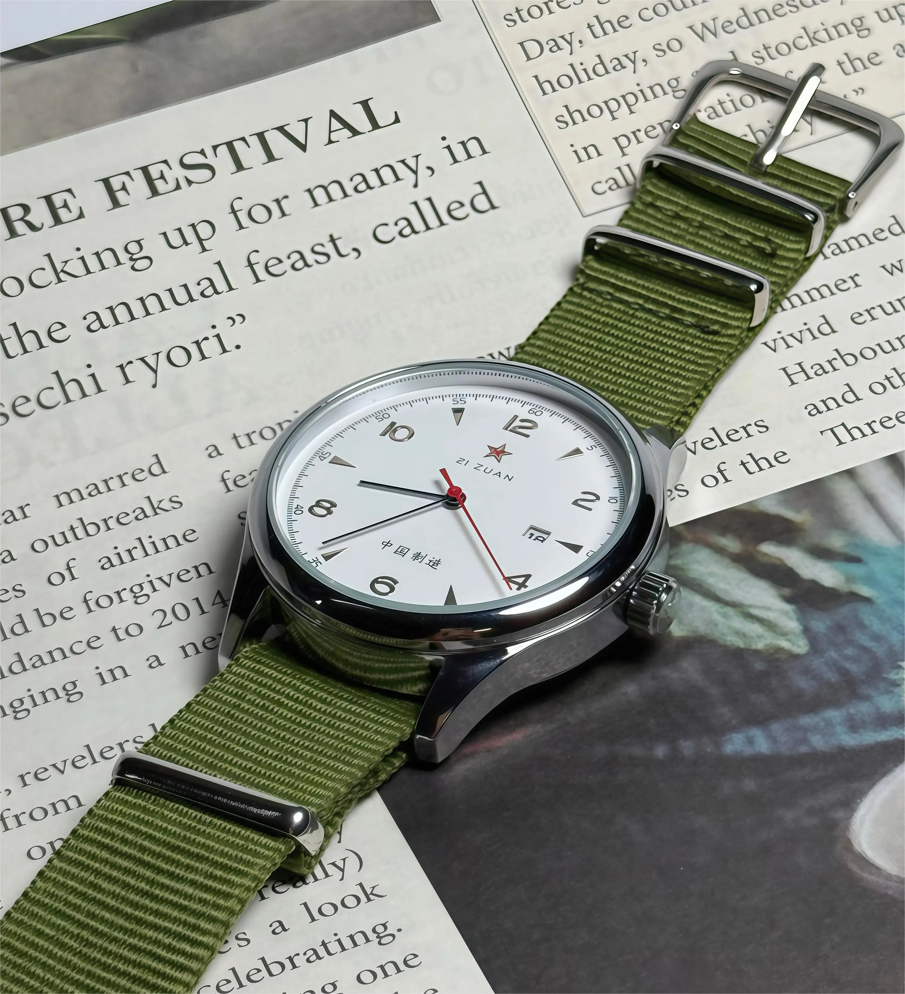 Pilot Watch 41mm Mesh Strap Stainless Steel Classic - Tophatter Daily Deals