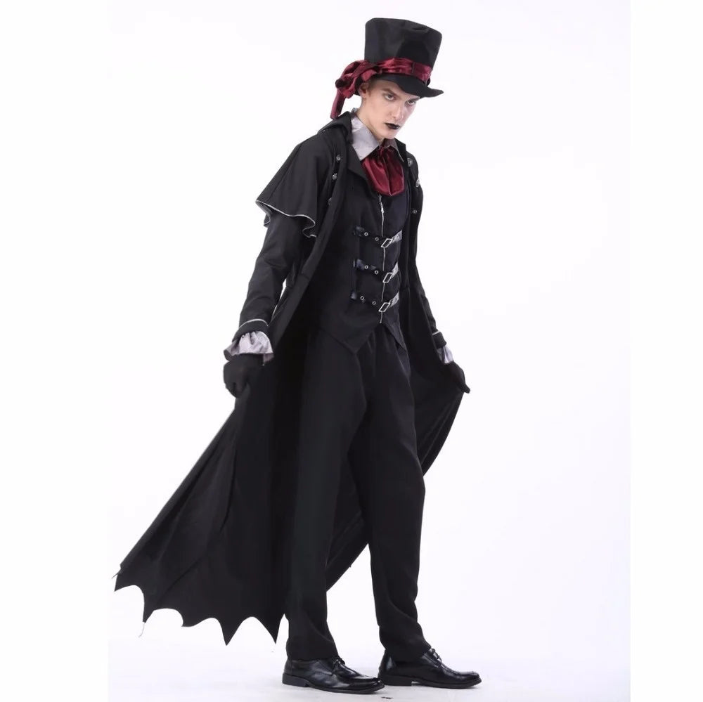 Vampire Costume Set Gothic Couple Halloween 2025 Cosplay - Tophatter Daily Deals