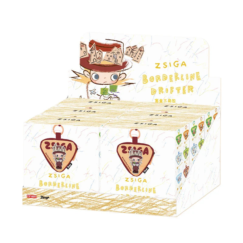Genuine Pop Mart Zsiga Borderline Drifter Series - Triangular Bag Blind Box Full Set of 6 Boxes Animals - Tophatter Daily Deals