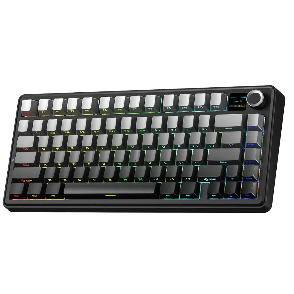 Gaming Mechanical Keyboard 75% Hot Swap RGB TFT Wireless - Tophatter Daily Deals