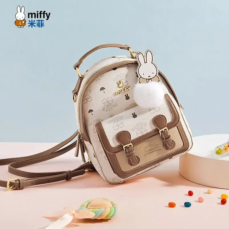 Miffy PU Leather Backpack Brown Animals - Tophatter Daily Deals