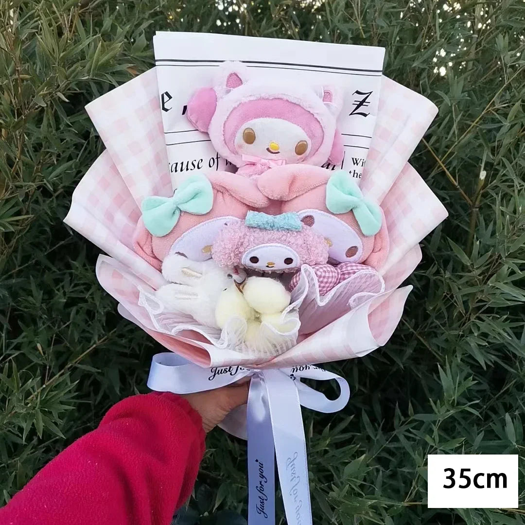 Sanrio Hello Kitty Plush Bouquet Flowers My Melody (Pink) Flowers - Tophatter Daily Deals