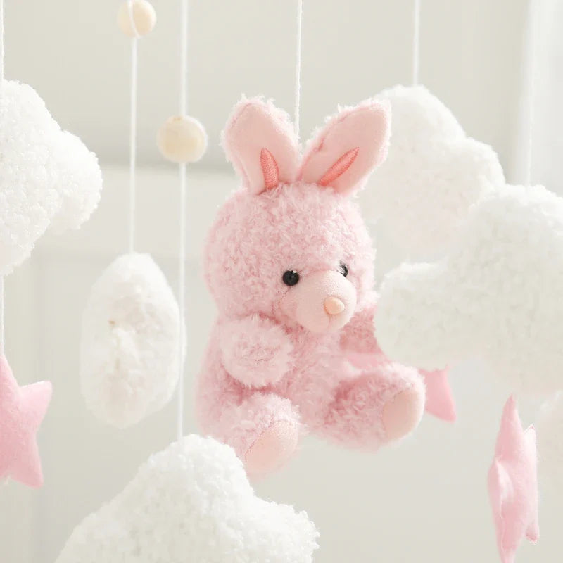 Baby Crib Mobile Wooden Nursery Newborn Sensory Toys - Tophatter Daily Deals