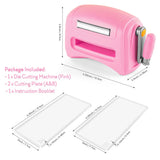 Die Cutting Machine Mini Handheld For DIY Scrapbooking Pink - Tophatter Daily Deals