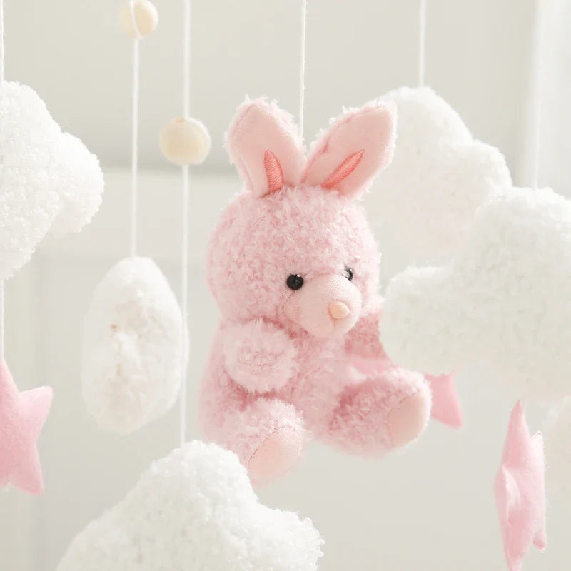 Baby Crib Mobile Wooden Musical Newborn Sensory Toys - Tophatter Daily Deals