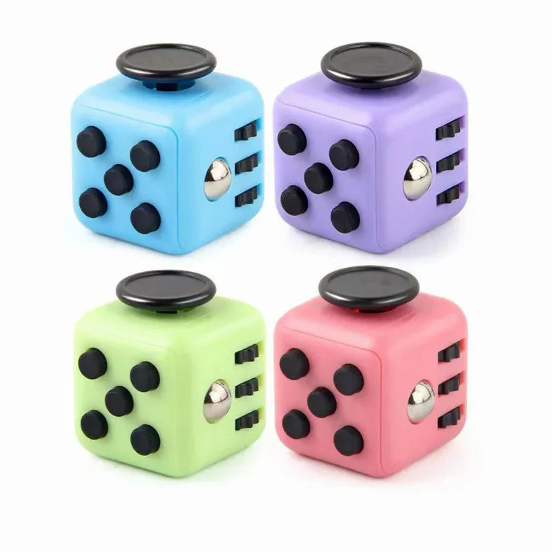 Fidget Cube Stress Relief Toy Sensory Dice For Focus 5pcs random - Tophatter Daily Deals