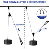 Nine-Piece Pulley Fitness Accessories Kit Black Fitness - Tophatter Daily Deals