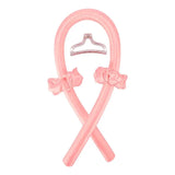 Heatless Curling Rod Headband No Heat Silk Curls Ribbon Hair Rollers Sleeping Soft Headband Lazy Hair Curlers Hair Styling Tools Flamingo with Clip CHINA - Tophatter Daily Deals