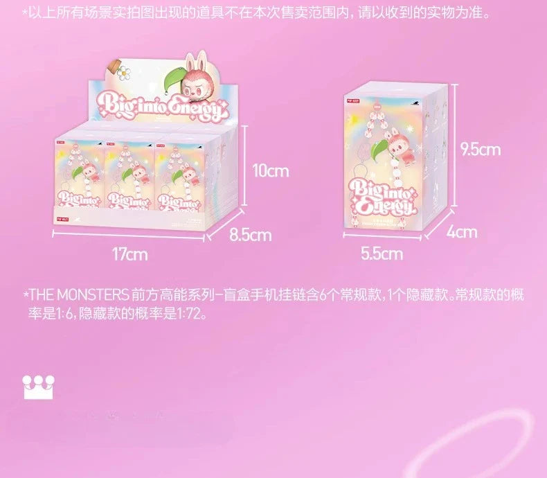 Genuine Pop Mart Labubu V3 The Monsters Big Into Energy Series Phone Charm Pendant Blind Box Mythical - Tophatter Daily Deals