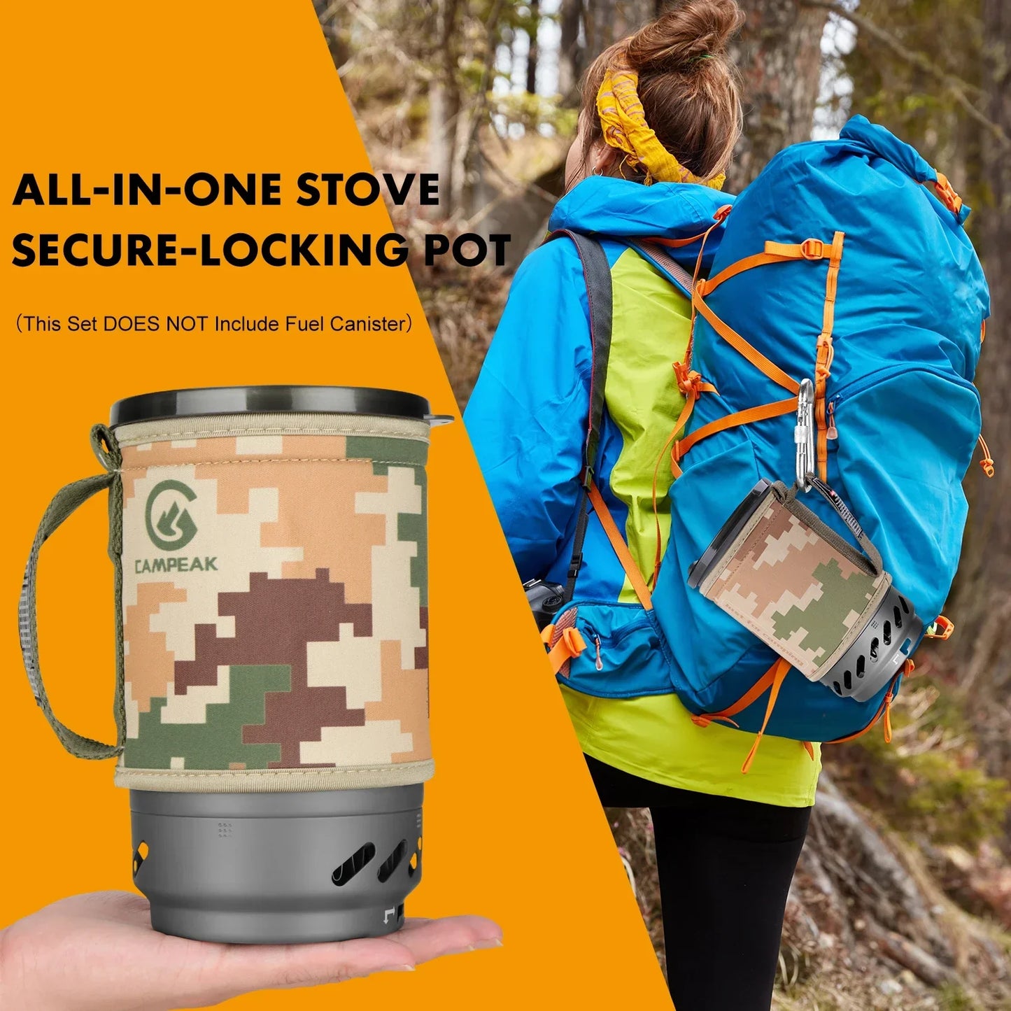 1.4L Backpacking Stove Cooking System Camp Cooking - Tophatter Daily Deals