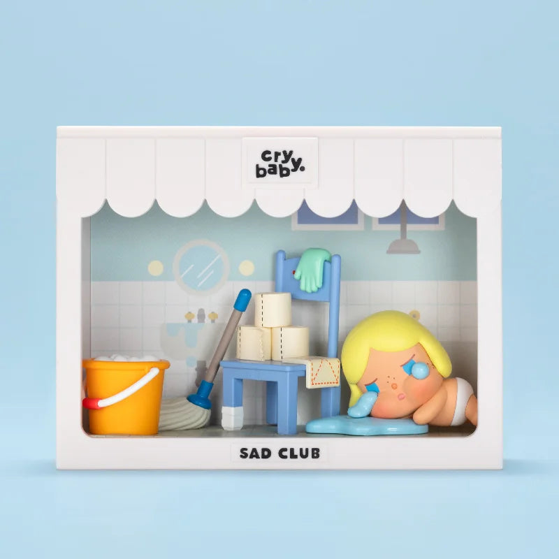 Genuine Pop Mart Crybaby Sad Club Series Figurine Scene Sets by Molly Flowers - Tophatter Daily Deals