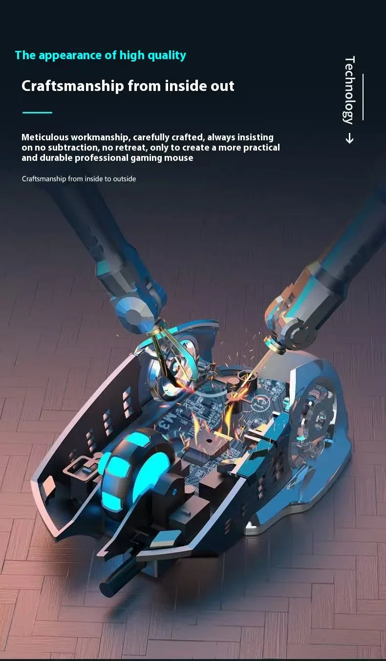 Wireless Rechargeable Gaming Mouse Bluetooth Silent Backlit - Tophatter Daily Deals