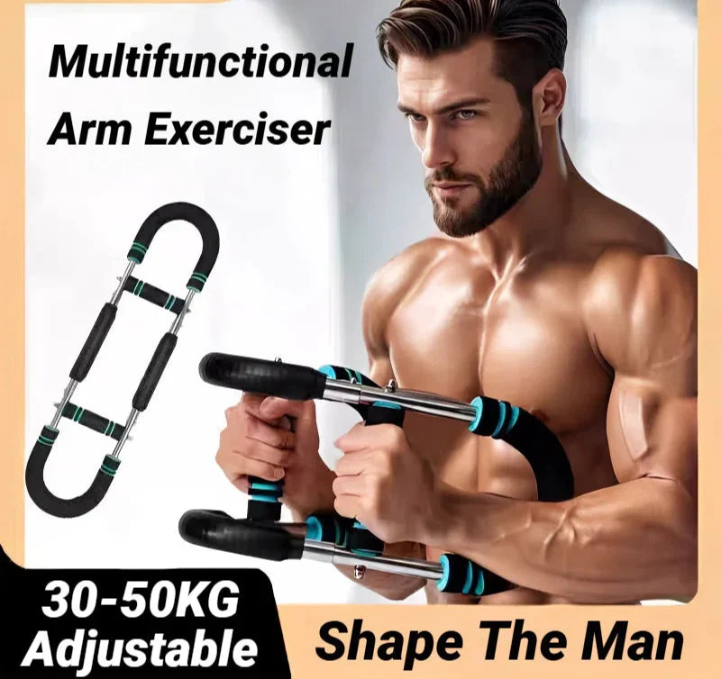 Adjustable U-Shaped Arm Exerciser Blue Fitness - Tophatter Daily Deals