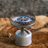 Camping Gas Stove 4.2KW Backpacking Silver Camp Cooking - Tophatter Daily Deals