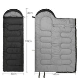Mummy Sleeping Bag Hollow Cotton Filling Black Sleeping Bags - Tophatter Daily Deals