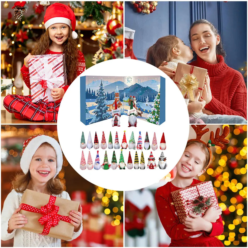 Christmas Gnome Advent Calendar 24 Plush Gnome Dolls 2025 - Tophatter Daily Deals