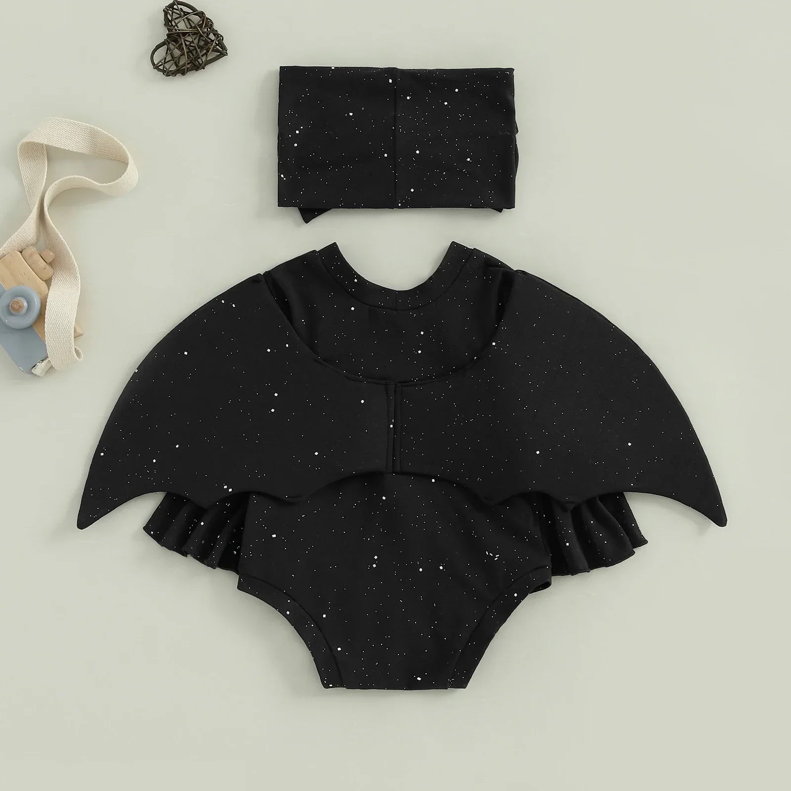 Soft Baby Romper - Long Ruffle Sleeve, Cotton, Halloween - Tophatter Daily Deals