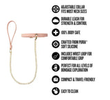 Temptasia Ardor – Adjustable Silicone Collar and Leash Set > Bondage Gear > Collars & Leashes - Tophatter Daily Deals