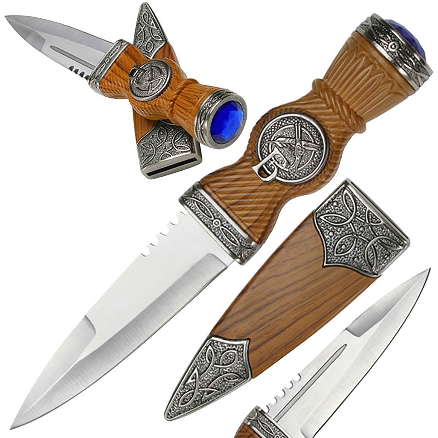 Sgian Dubh Knife Traditional Scottish Blade Dagger - Tophatter's Army Products & Self Defense Collectible Weapons - Tophatter Daily Deals