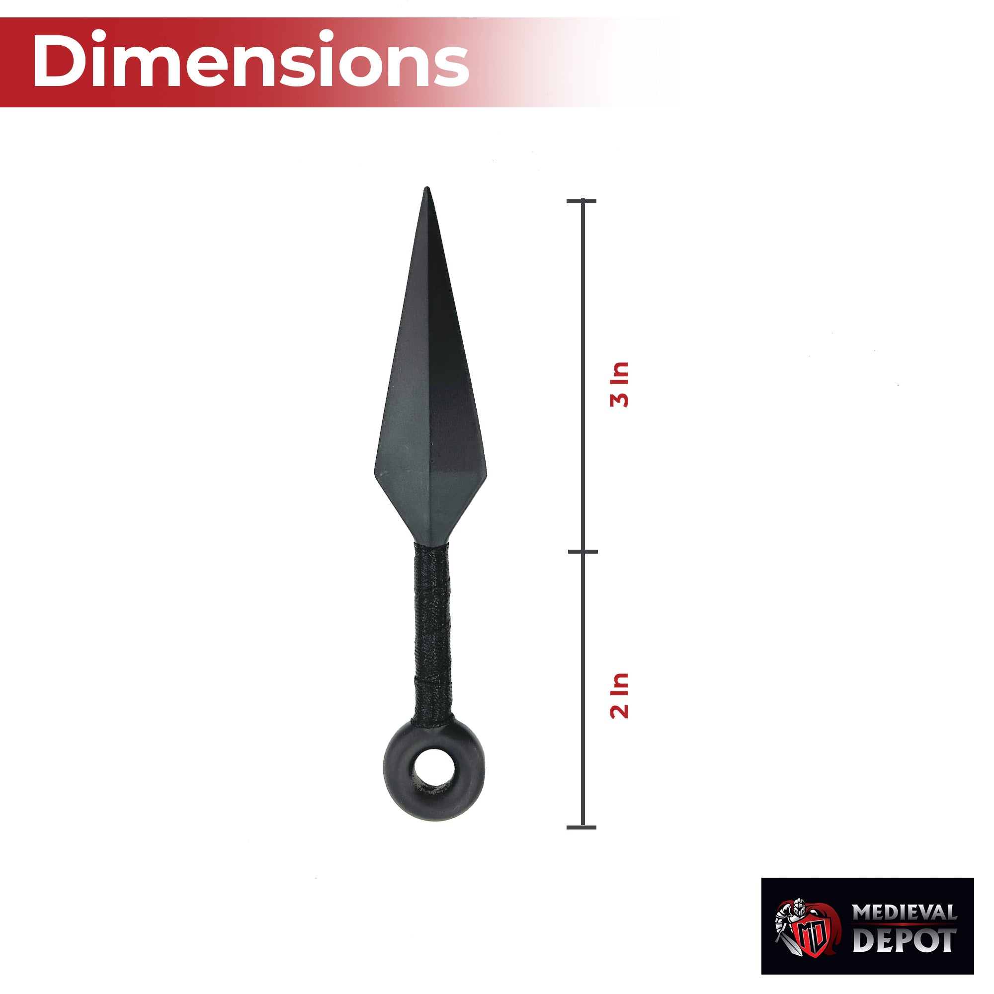 Shadow Strike Trio Black-Wrapped Mini Kunai Throwing Knives Set with Belt Pouch Throwing Knife - Tophatter Daily Deals