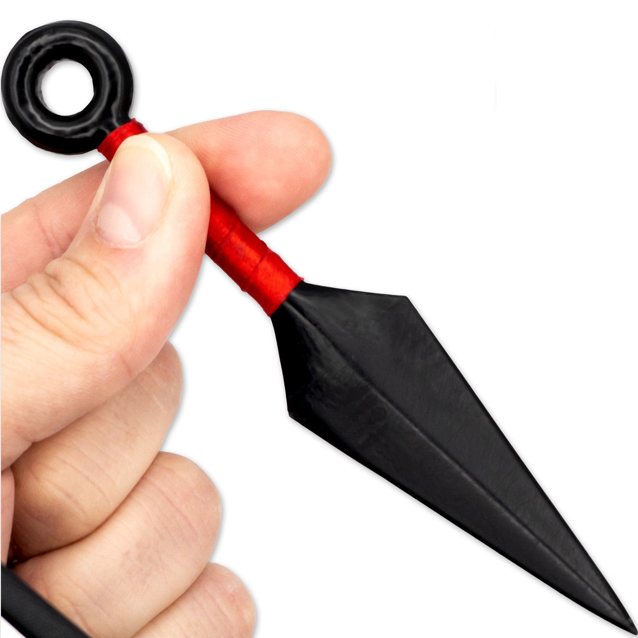 Shadow Strike Trio Red-Wrapped Mini Kunai Throwing Knives Set with Belt Pouch Throwing Knife - Tophatter Daily Deals