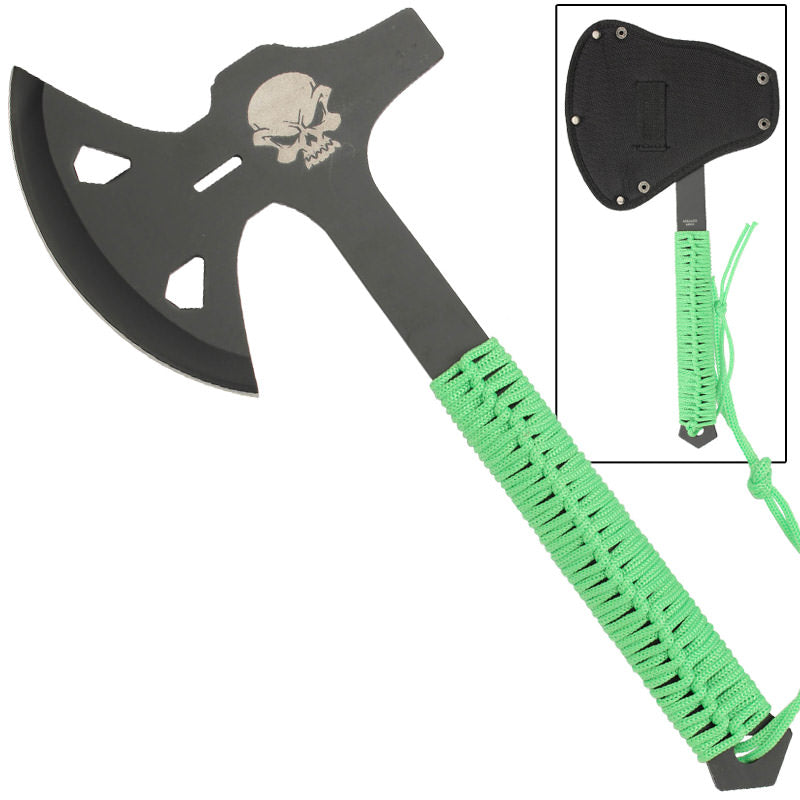 Shadow Hunter Full Tang Survival Tomahawk Axe - TOPHATTER'S ARMORY DEALS Collectible Weapons - Tophatter Daily Deals