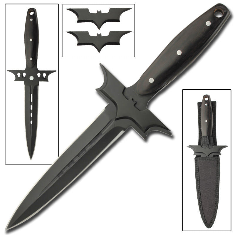 Shadow Of The Midnight Dagger With Throwers - TOPHATTER'S ARMORY DEALS Collectible Weapons - Tophatter Daily Deals