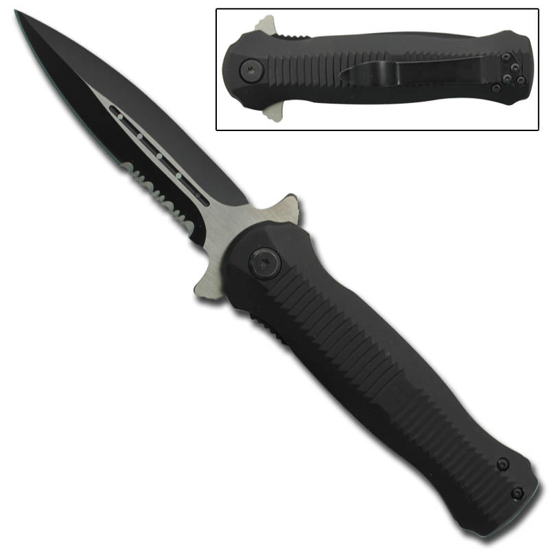 Shadow Runner Assisted Opening Stiletto Style Pocket Knife - TOPHATTER'S ARMORY DEALS Collectible Weapons - Tophatter Daily Deals
