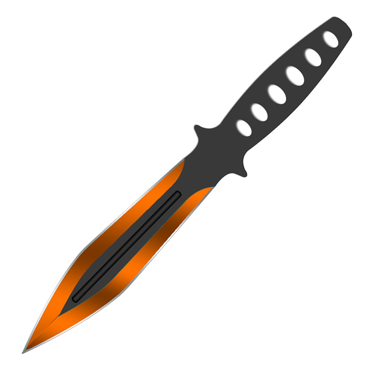 6" Shadow Throwing Knives with Sheath 6 PC Set - Asst. Colors Knife-Thrower - Tophatter Daily Deals