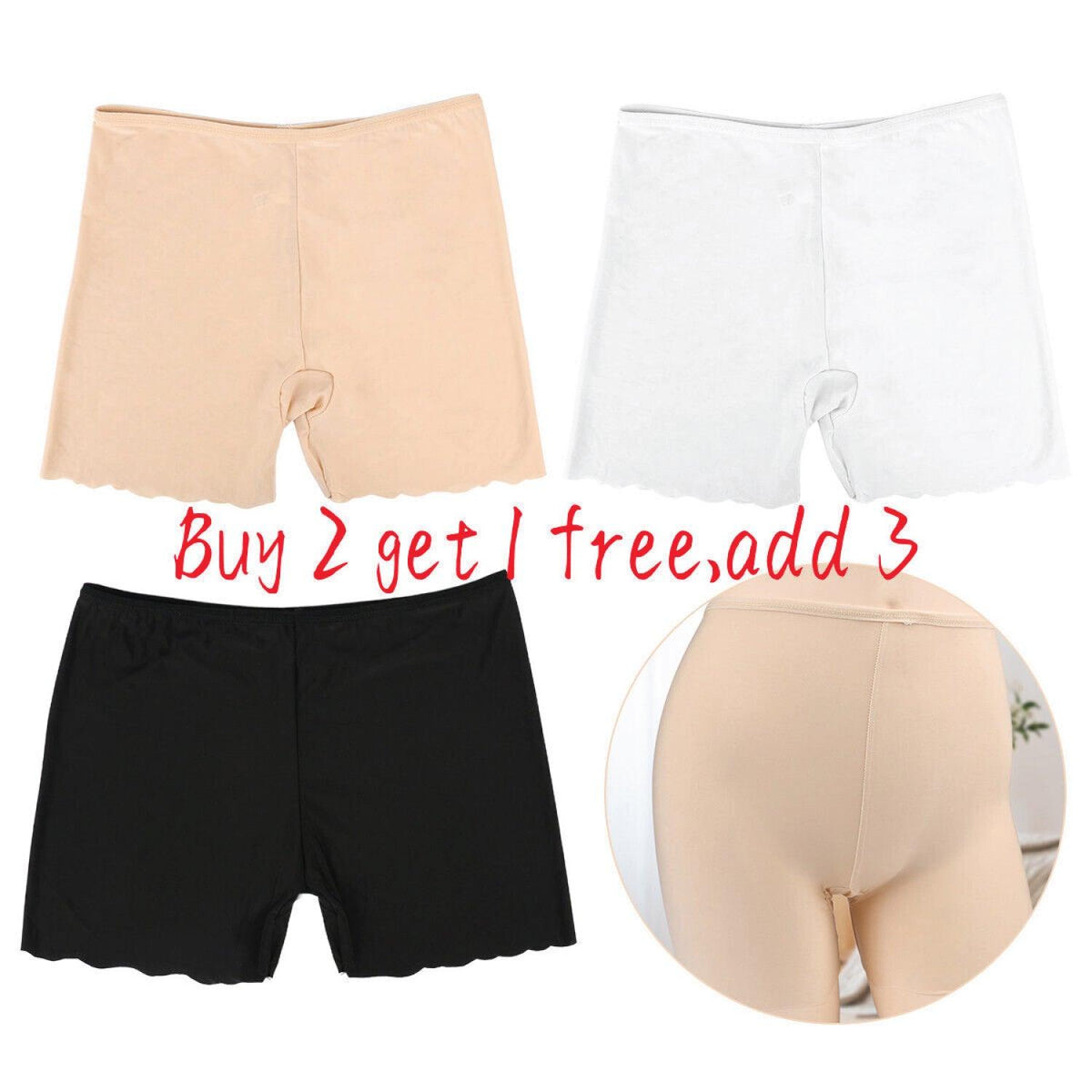 High Waisted Tummy Control Shorts - Seamless Shapewear Shorts for Women Tummy Control Knickers Shaping Underwear Slimming Boxer Shorts Clothing - Tophatter Daily Deals