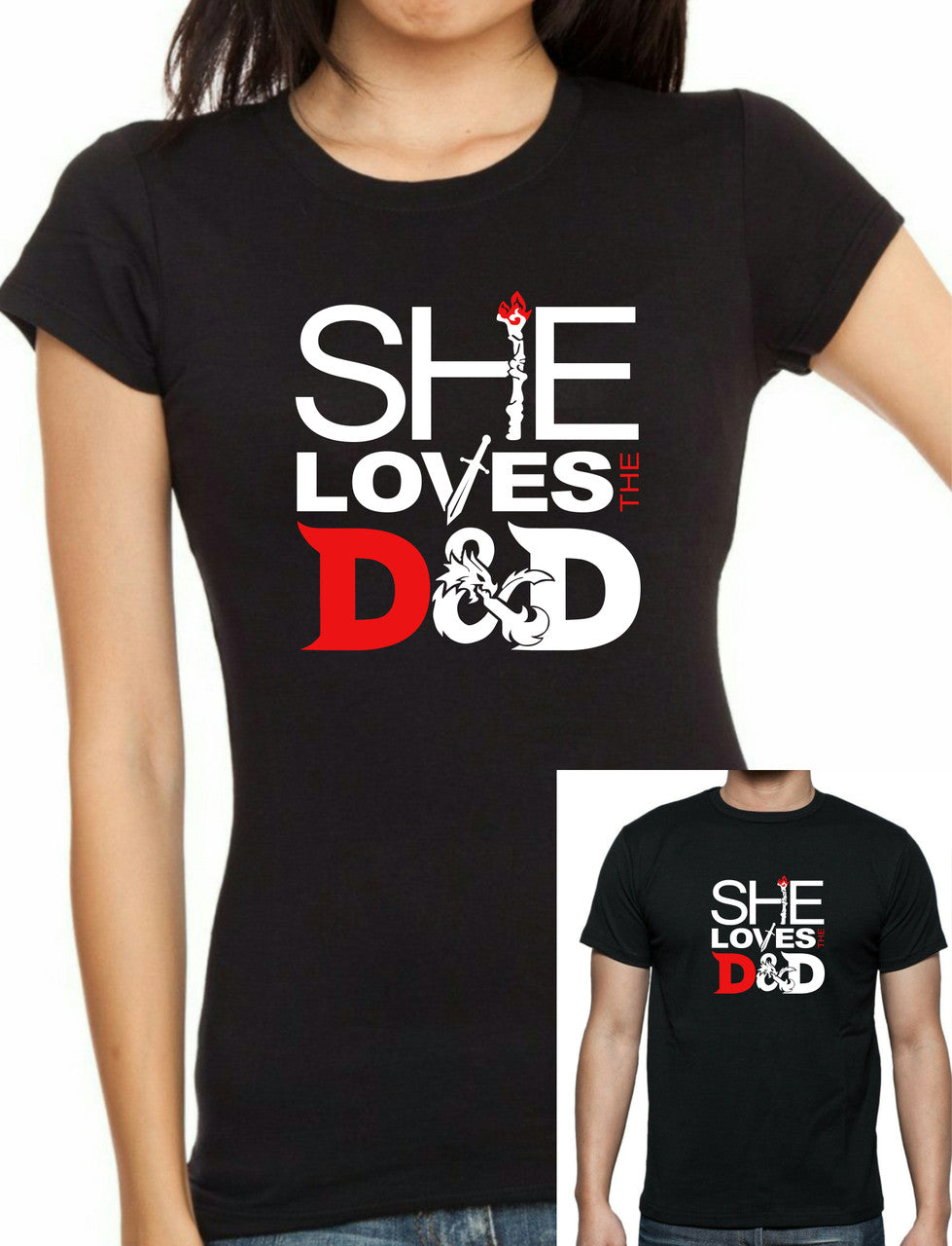 She Loves The D....&D T-Shirt - Tophatter Daily Deals