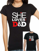 She Loves The D....&D T-Shirt - Tophatter Daily Deals
