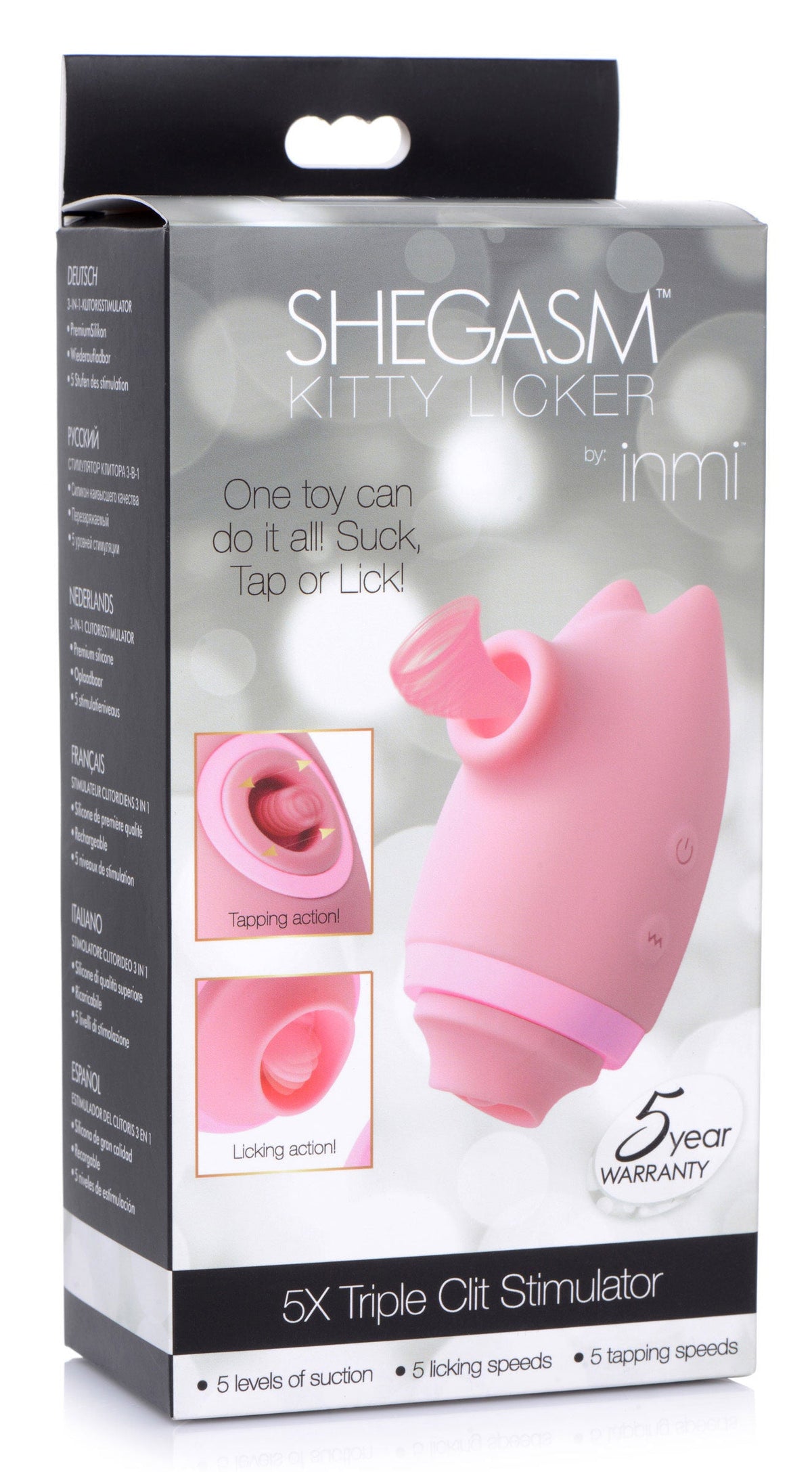 Shegasm Kitty Licker Triple Clit Stimulator Pink Vibrator > Sex Toys For Ladies > Air Pulsation - Tophatter Daily Deals