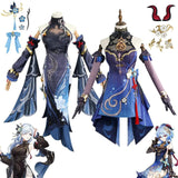 Shen He Cosplay Costume Frostflower Dew Dress Genshin Impact Lantern Rite Shenhe New Cosplay Outfits Ganyu Included New Arrival - Tophatter Daily Deals