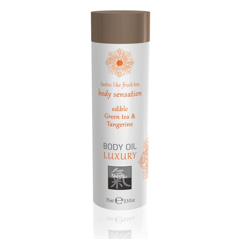 Shiatsu Luxury Edible Body Oil Green Tea and Tangerine 8 Ounce > Essentials > Massage Oil - Tophatter Daily Deals