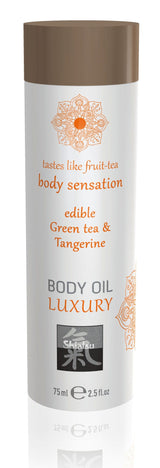 Shiatsu Luxury Edible Body Oil Green Tea and Tangerine 8 Ounce > Essentials > Massage Oil - Tophatter Daily Deals