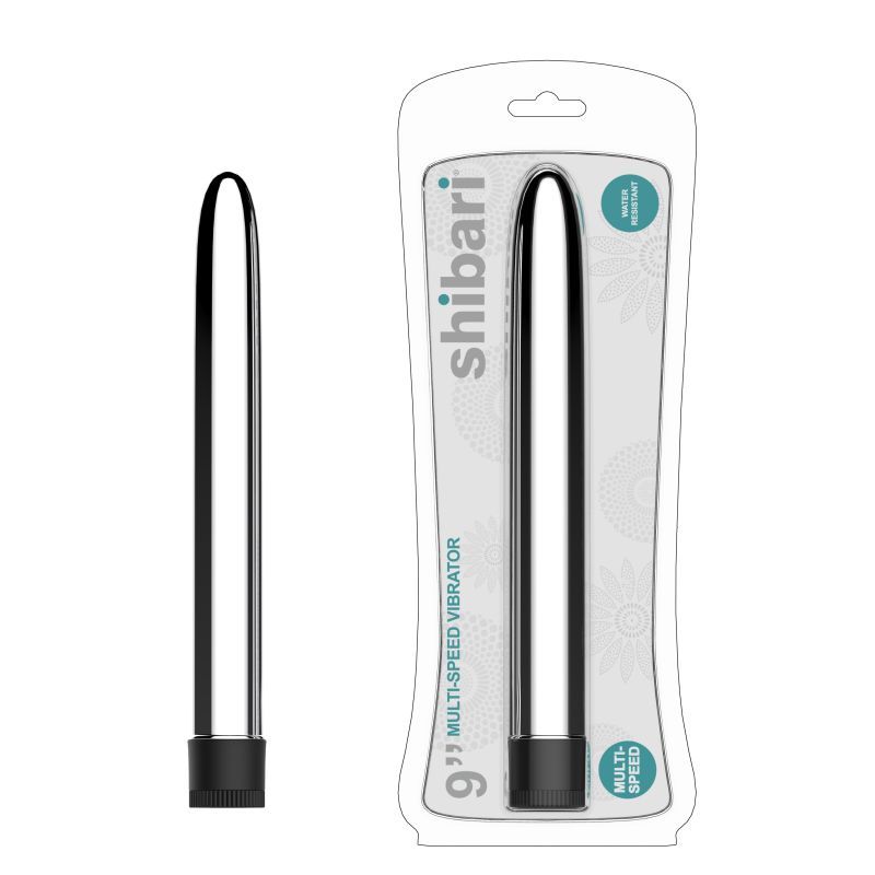 Shibari Multi Speed Vibrator 9 Inch Silver > Vibrators > Standard Vibrators - Tophatter Daily Deals