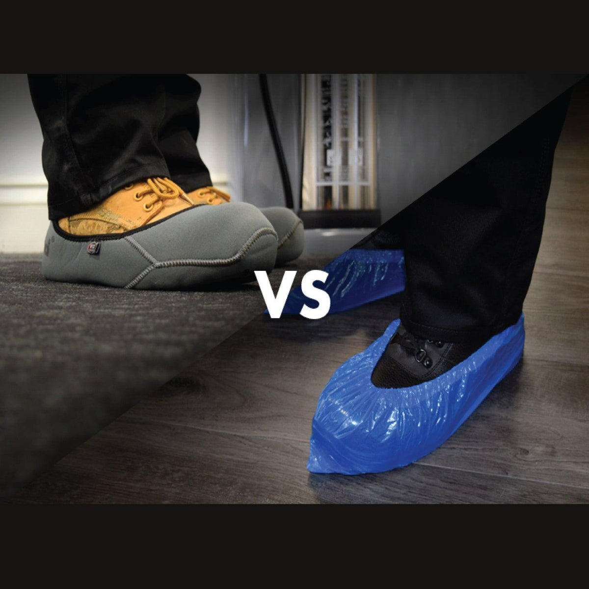 Disposable Shoe Covers - BLUE Plastic Rain Waterproof Boot Protector Carpet Cleaning Personal Care - Tophatter Daily Deals