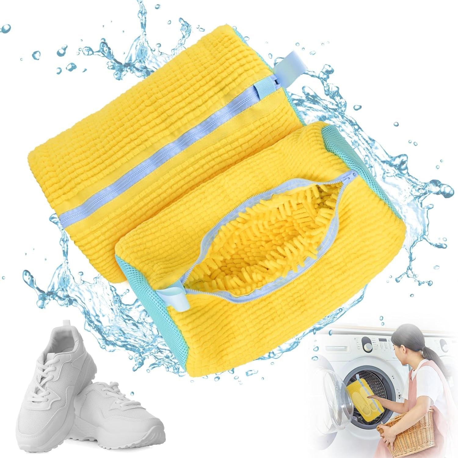 Shoe Washing Machine Bag - 1/2pcs Trainer Washing Bag Cleaning Laundry Shoe Bag Home - Tophatter Daily Deals