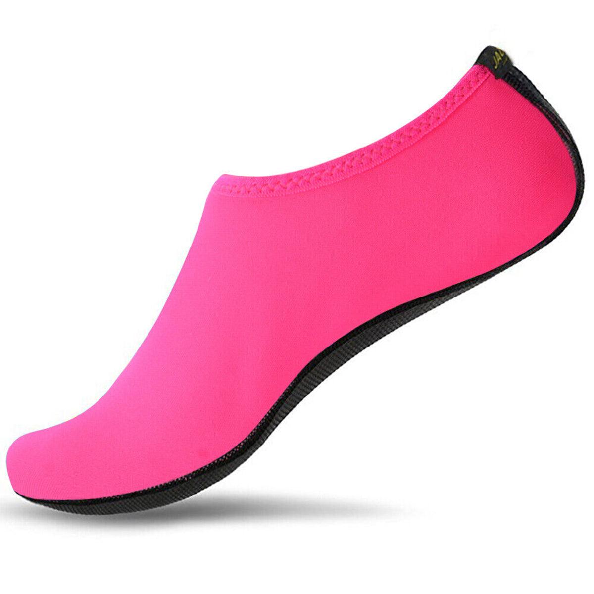Aqua Water Shoes - Water Shocks Mens Womens Quick-dry Aqua Shoes Beach Swim Non Slip Wetsuit UK Pink Sports & Outdoor - Tophatter Daily Deals